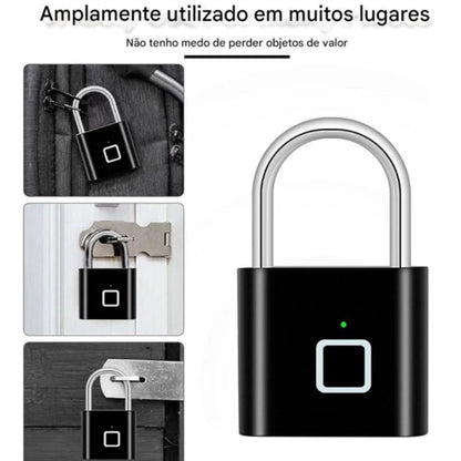 Cadeado Biométrico com Impressão Digital